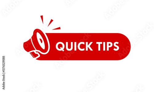 Obraz na płótnie Quick tips design template illustartion w salonie