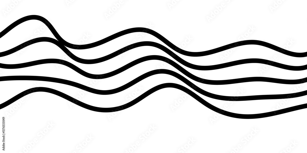 Obraz premium Abstract wave line for banner, wallpaper background with wave design. 