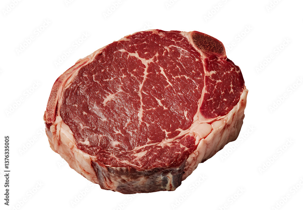 Raw Rib Eye Steak Close Up Studio Shot Beef Meat Food Ingredient Raw Rib Eye Steak Close Up Studio Shot Beef Meat Food Ingredient