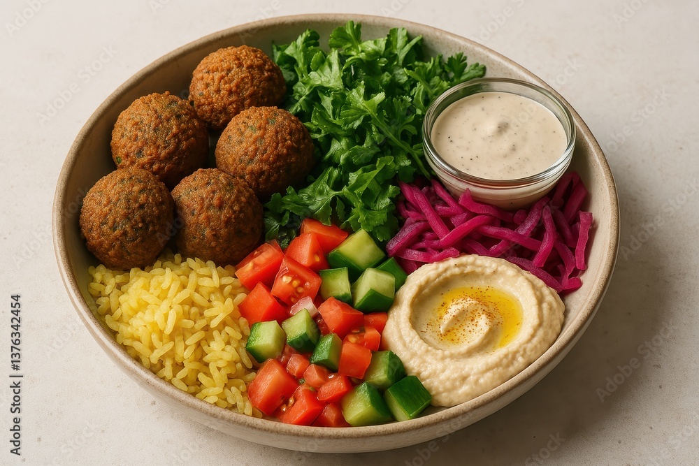 Authentic Middle Eastern Falafel Platter with Tahini Sauce
Authentic Middle Eastern Falafel Platter with Tahini Sauce