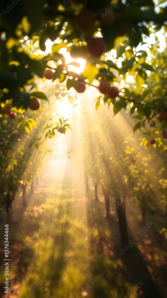 Magical Morning in an Orchard Magical Morning in an Orchard