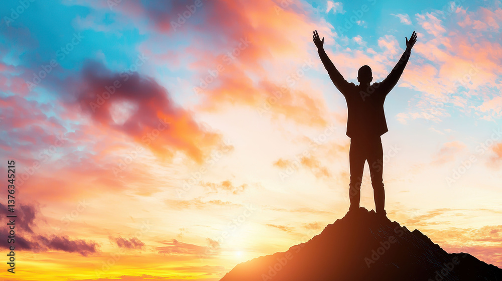 Empowering growth seizing opportunities for essential success in business mountain peak inspirational image sunrise view Empowering growth seizing opportunities for essential success in business mountain peak inspirational image sunrise view
