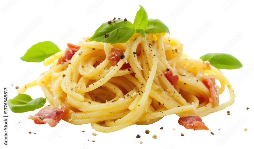 PNG Food spaghetti carbonara pasta.
