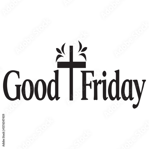 Good Friday typography vector illustration 