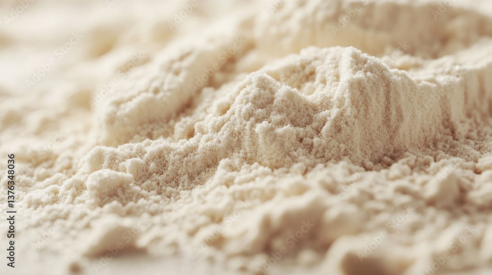 Close-up of Vanilla Whey Protein Granules Close-up of Vanilla Whey Protein Granules