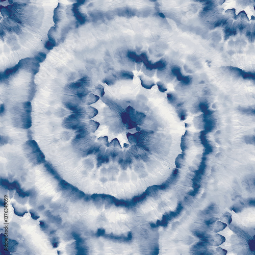 Blue Tie Dye Swirl. Navy Circle Repeat. Dirty Shibori Print. Circle Print. Vector Dyed Background. Blue Swirl Background. Seamless Stripe Tye Dye. Spiral Japanese Tie Dye. Tie Dye Grunge Swirl.