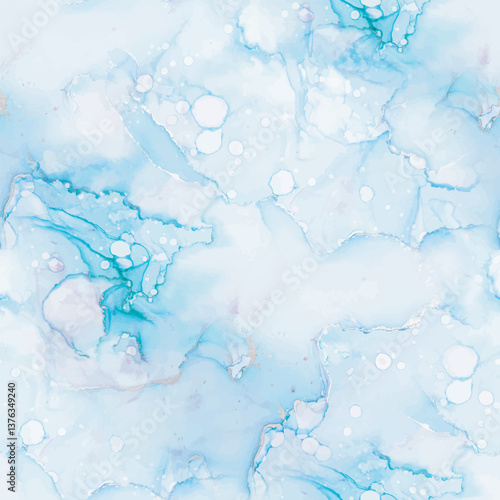 Fluid Elegant Watercolor. Gold Ink Paint. Blue Marble Watercolor. Pink Gradient Background. Trendy Seamless Art Template. Vector Ink Marble. Watercolor Marble. Water Bronze Pattern. Pastel Alcohol Ink