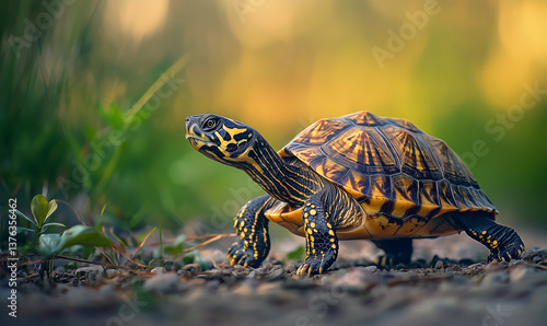 Conservation efforts for endangered turtles natural habitat wildlife photography outdoor environment close-up perspective protecting biodiversity photo