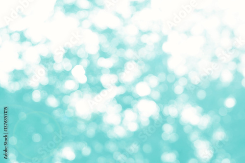 Fototapeta Naklejka Na Ścianę i Meble -  Abstract blur focus mint green Bokeh leaf spring nature light eco Blue foliage background concept cool summer texture, bio spring calm day, organic health in turquoise wallpaper, blurred park leaf.