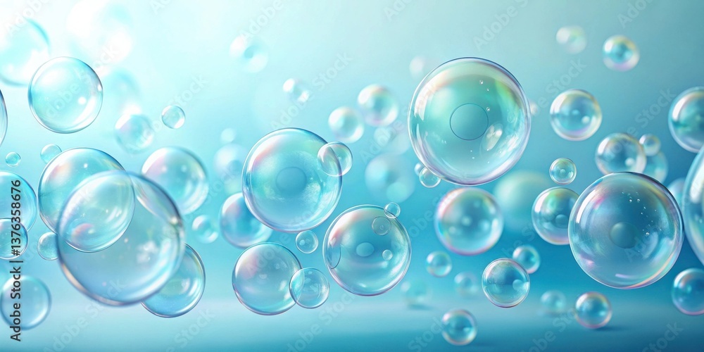 Floating iridescent soap bubbles, a delicate dance of light and reflection, creating a dreamy ethereal scene. Floating iridescent soap bubbles, a delicate dance of light and reflection, creating a dreamy ethereal scene.