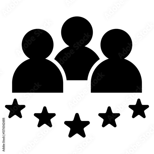 Customer Satisfaction Glyph Icon