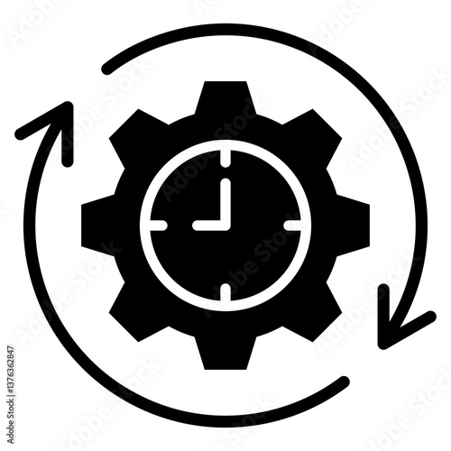 Efficiency Glyph Icon