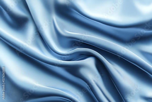Wallpaper Mural 
Blue silk satin background. Shiny fabric with wavy folds. Beautiful fabric background with empty space for your design.

 Torontodigital.ca