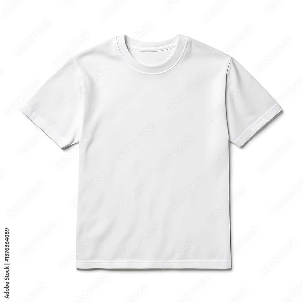 White Tee Front View White Tee Front View