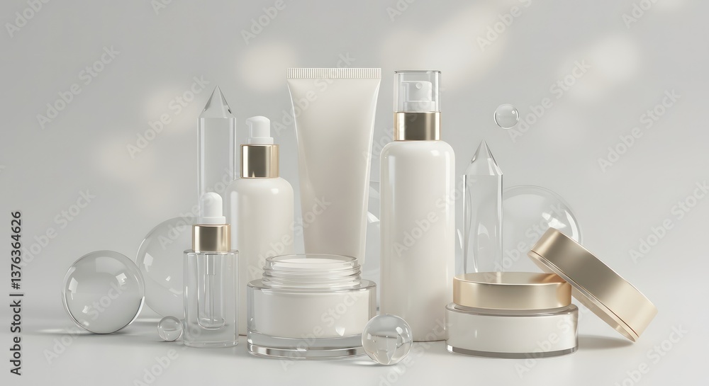 Luxury Skincare Product Mockup. Luxury Skincare Product Mockup.