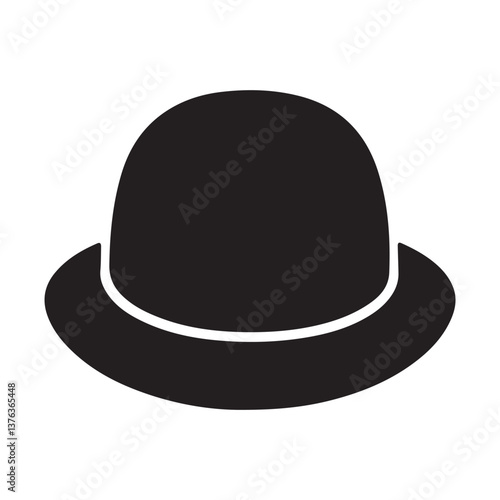 set vector various bowler hats	