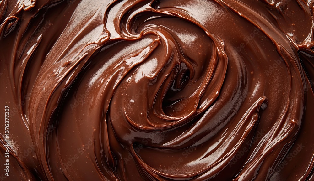 Smooth, Melted Chocolate Swirls Smooth, Melted Chocolate Swirls