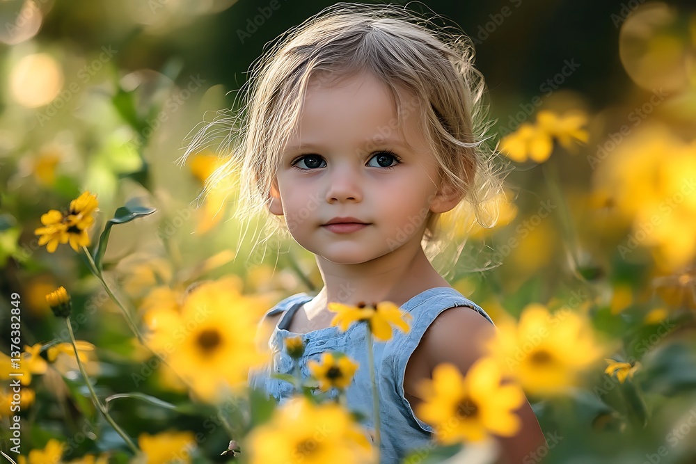 young girl in bloom yard
young girl in bloom yard