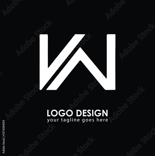 VW VW Logo Design, Creative Minimal Letter VW VW Monogram
