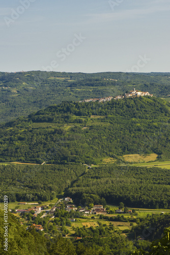 Obraz na płótnie Motovun, Livade, Istrien Kroatien, Kroatien, Istrien w salonie