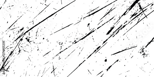 Black sketch abstract grunge backgrounds to create a distressed effect white transparent background. Vintage grunge scratches texture. 