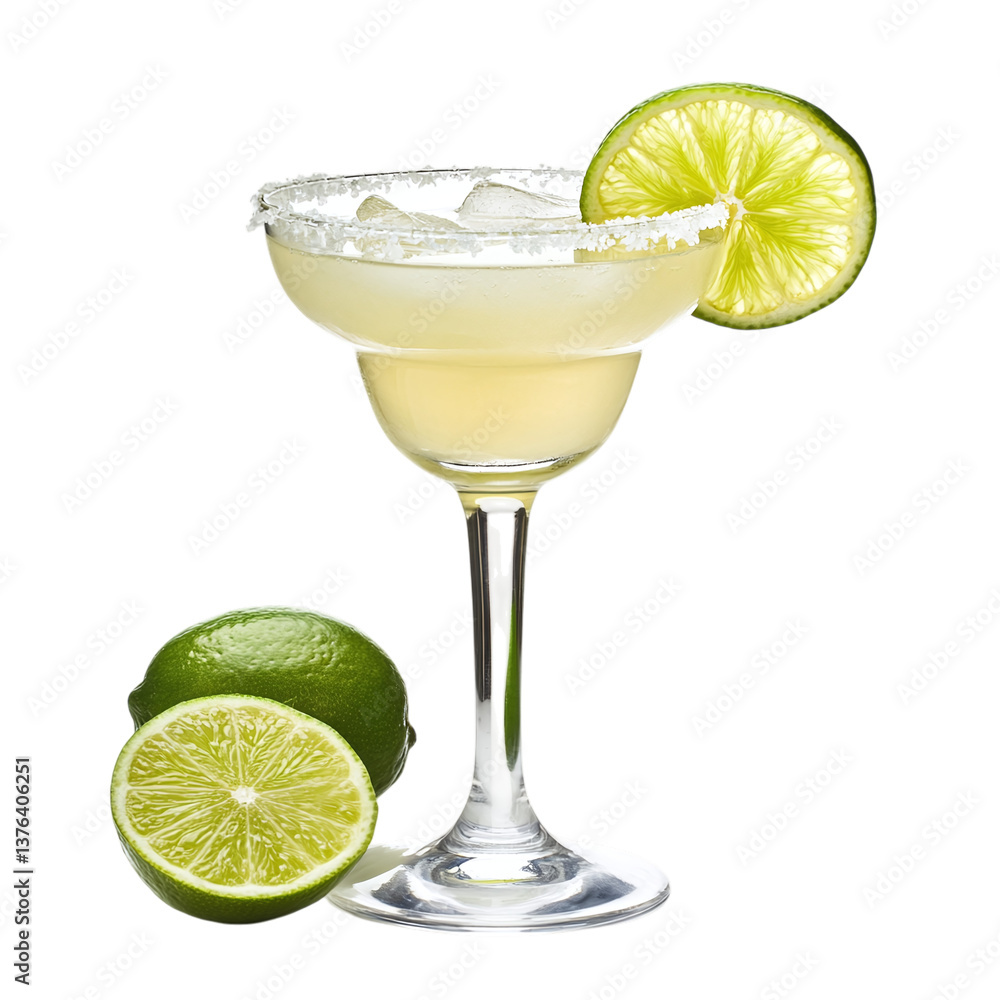custom made wallpaper toronto digitalMargarita glass with lime isolated on white background