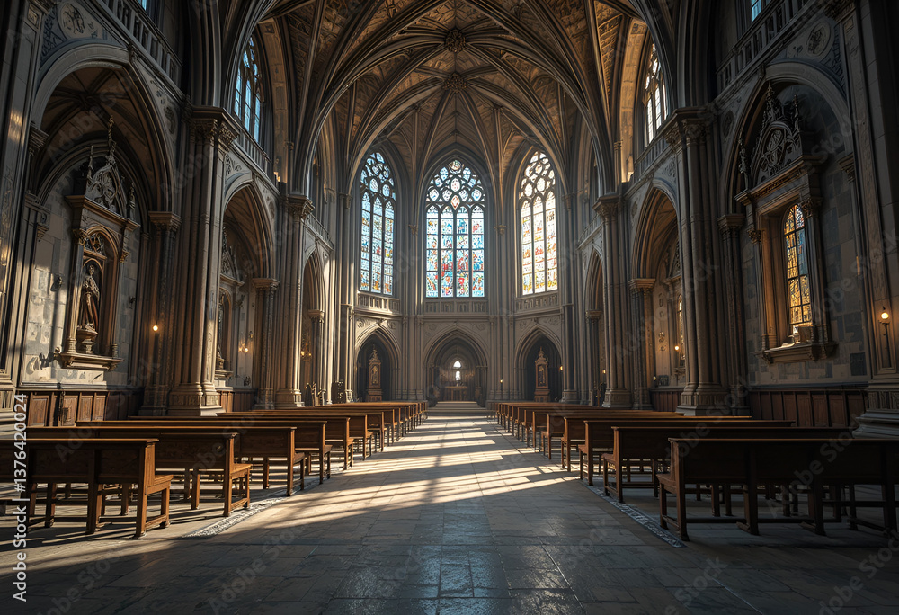 Obraz premium interior of the church