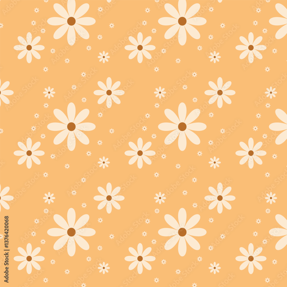 vector seamless pattern with flowers vector seamless pattern with flowers