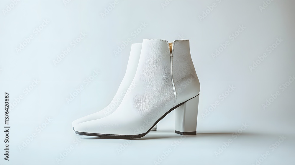 Stylish White Ankle Boots with Block Heels for Modern Fashion Lovers Stylish White Ankle Boots with Block Heels for Modern Fashion Lovers