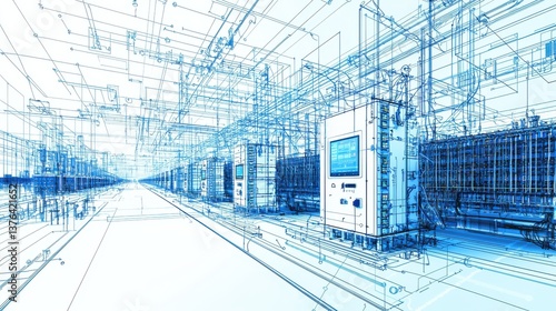 Blueprint for large-scale battery farm in renewable energy sector