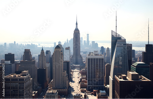 New York City Is Known For Its Iconic Skyscrapers And Historic Buildings That Line Its Bustling Streets In Every Direc
