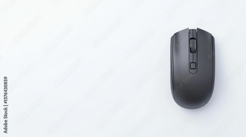 Wireless computer mouse on a white background, sleek design and modern look, perfect for office use and personal workspace. Wireless computer mouse on a white background, sleek design and modern look, perfect for office use and personal workspace.