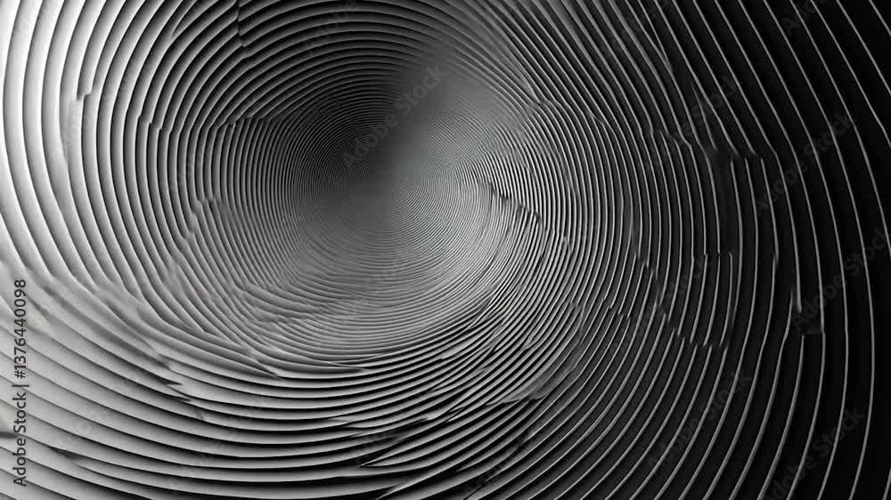 Abstract Spiral Tunnel: A Monochromatic Descent into Depth Abstract Spiral Tunnel: A Monochromatic Descent into Depth