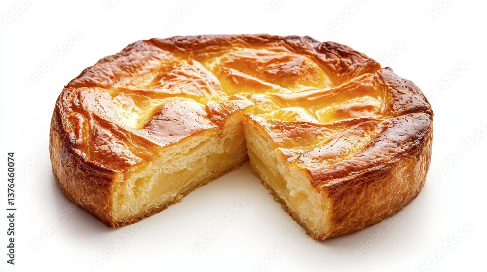 Mouthwatering flaky pastry with golden crust and soft interior, perfect for dessert Mouthwatering flaky pastry with golden crust and soft interior, perfect for dessert