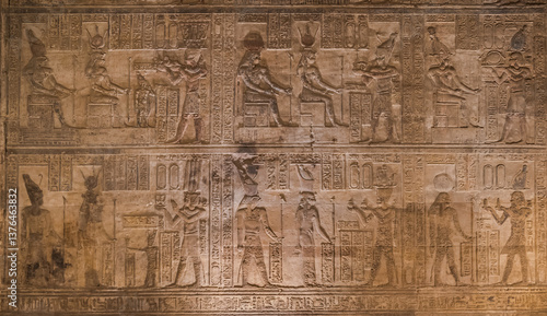Wallpaper Mural Interior of Hathor temple in Dendera, Qena, Egypt. Torontodigital.ca