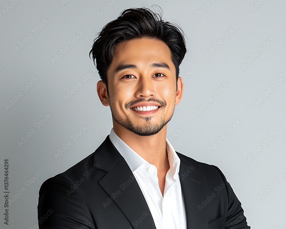 Asian Man Portrait Studio Asian Man Portrait Studio