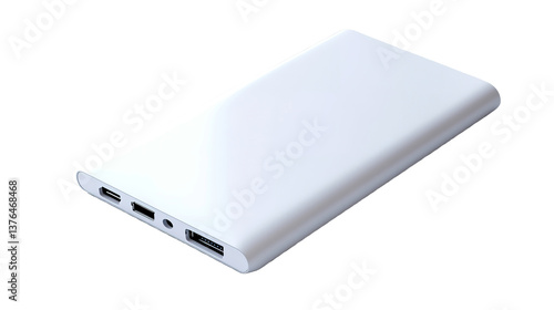 Portable charger for minimalist lifestyles home offices tech gadgets sleek design everyday convenience photo