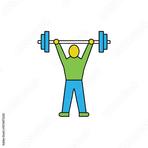 Lifting barbell