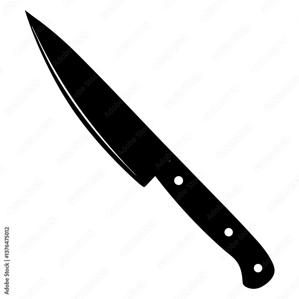 knife on a white background knife on a white background