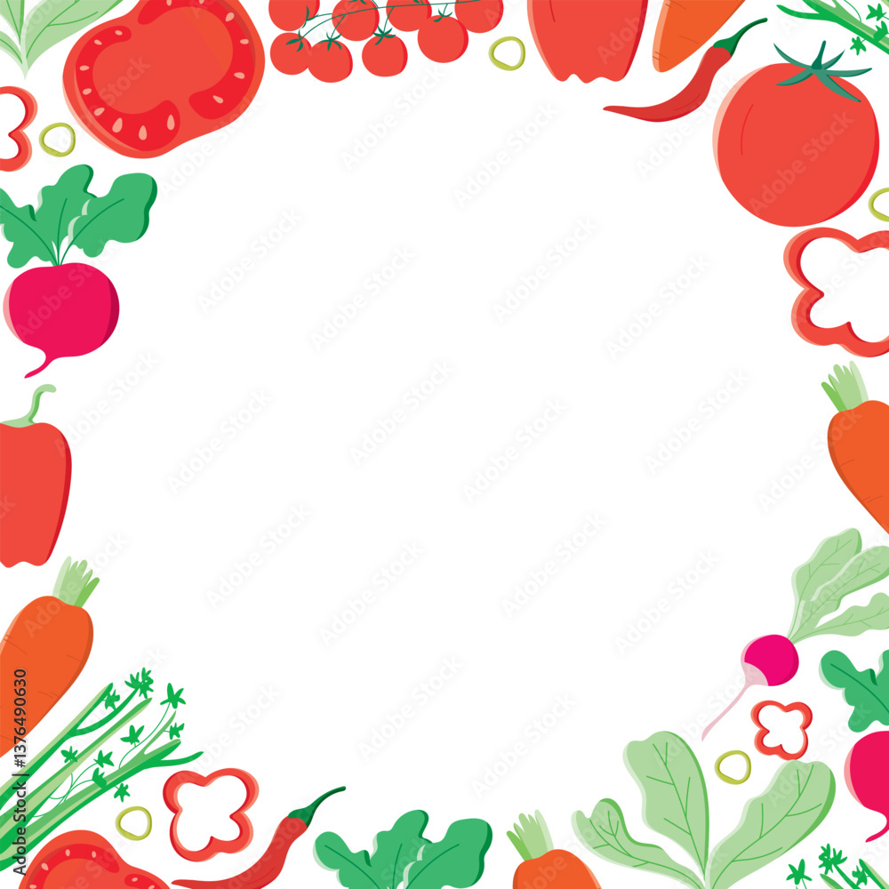 vegetables decorative frame in vector vegetables decorative frame in vector