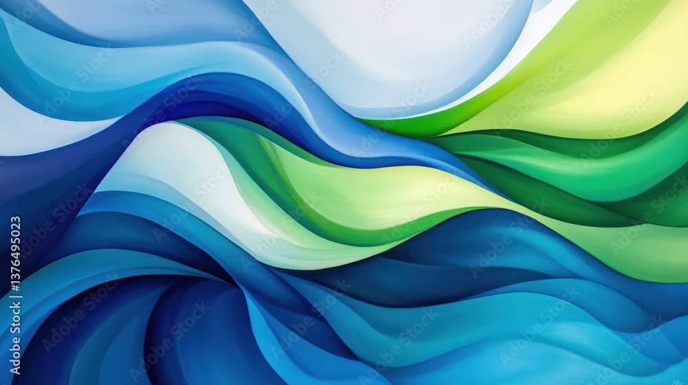 Obraz premium Colorful abstract waves a dynamic display of artistic expression