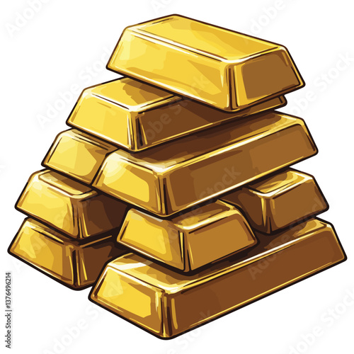 gold bars stacked on top of each other