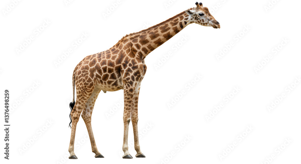 Obraz premium Isolated Giraffe