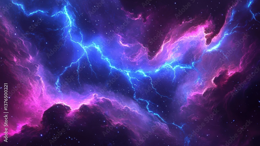 Cosmic Symphony: An awe-inspiring illustration, capturing a breathtaking vista of vibrant celestial clouds. Electrifying, energetic, and ethereal Cosmic Symphony: An awe-inspiring illustration, capturing a breathtaking vista of vibrant celestial clouds. Electrifying, energetic, and ethereal