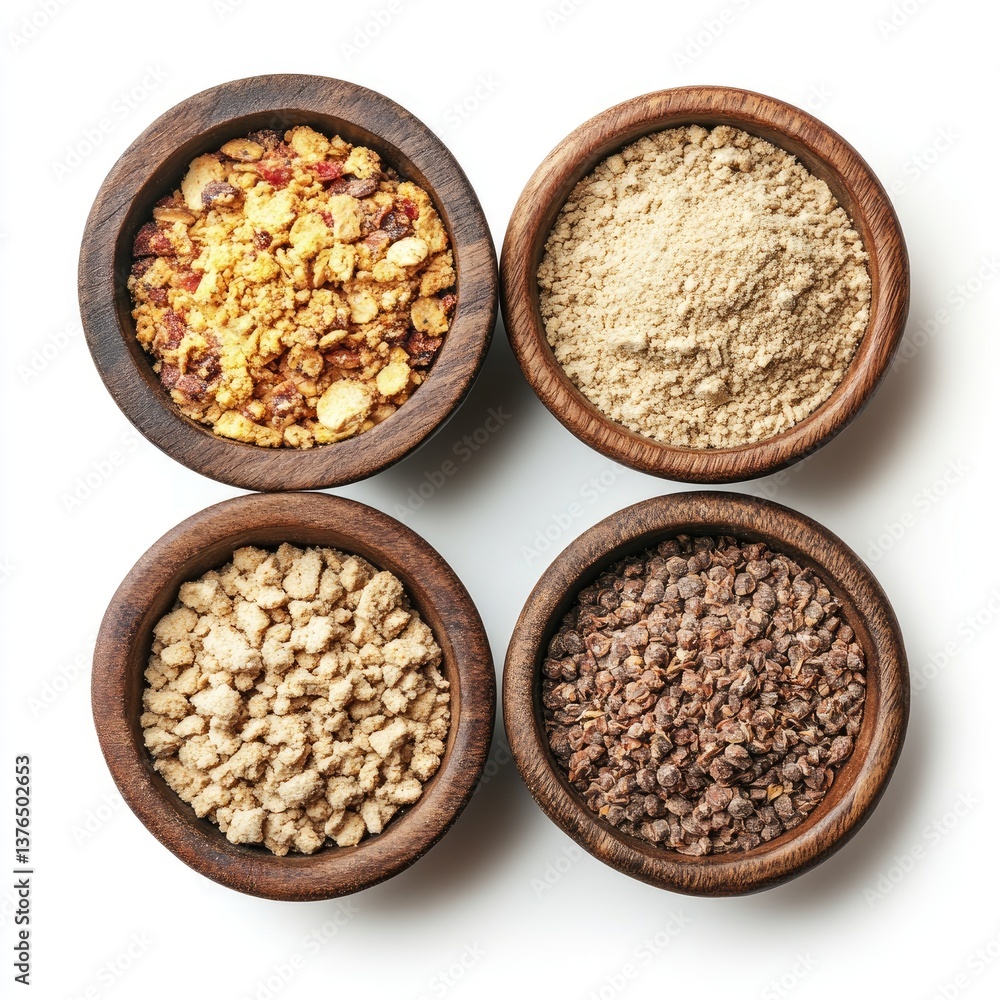 A healthy bowl of mixed raw grains, including brown rice, lentils, and oatmeal A healthy bowl of mixed raw grains, including brown rice, lentils, and oatmeal