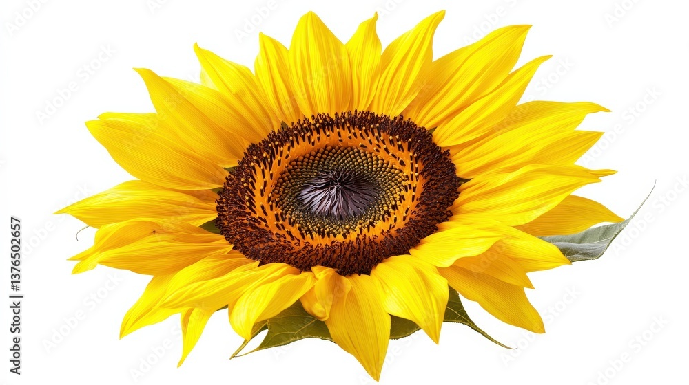 Bright and Cheerful Sunflower with Rich Yellow Petals and Center Bright and Cheerful Sunflower with Rich Yellow Petals and Center