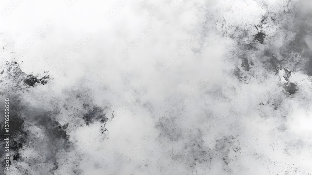 Fototapeta premium A high-contrast image featuring abstract shapes formed by black and white smoke or dust, creating a dynamic and textured background.