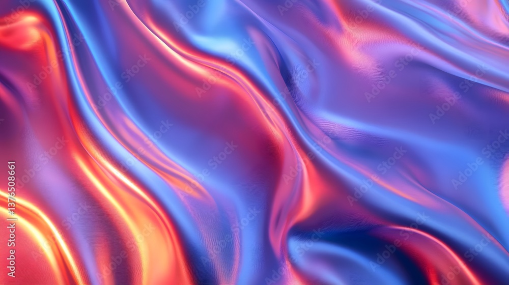 custom made wallpaper toronto digitalAn abstract image with curved lines of purple and red, with a luminous sheen that creates a sense of movement and dynamism.
