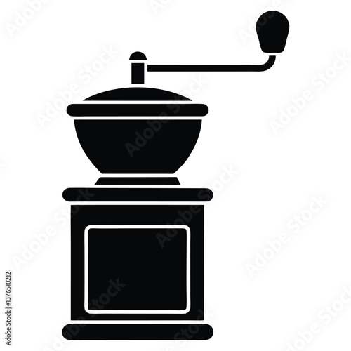  Vintage and Modern Coffee Grinder Vector Icon