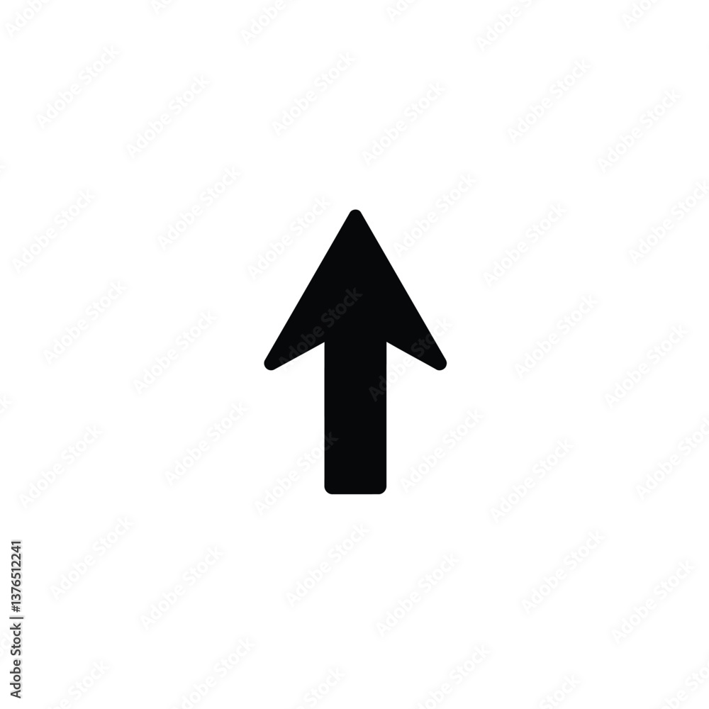 black arrow on white background black arrow on white background